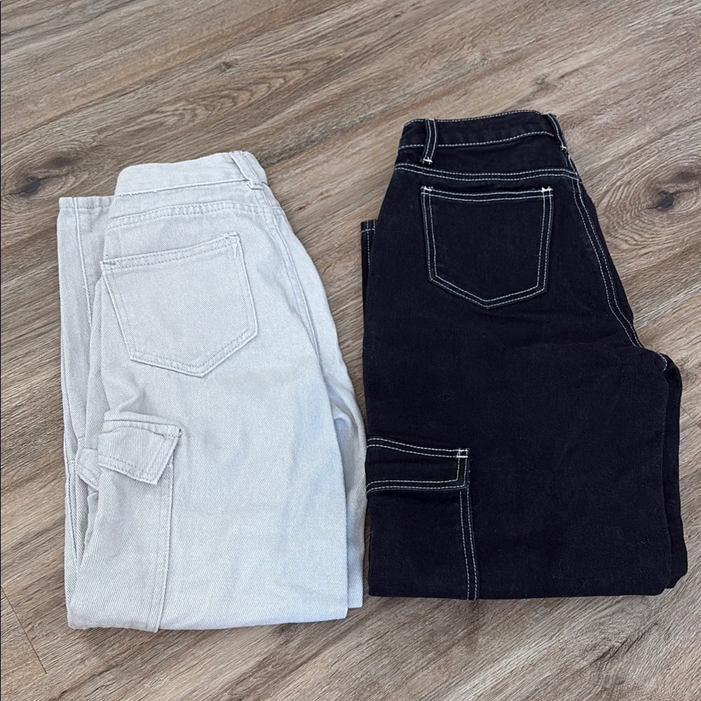 SHEIN cargo jeans/pants xxs